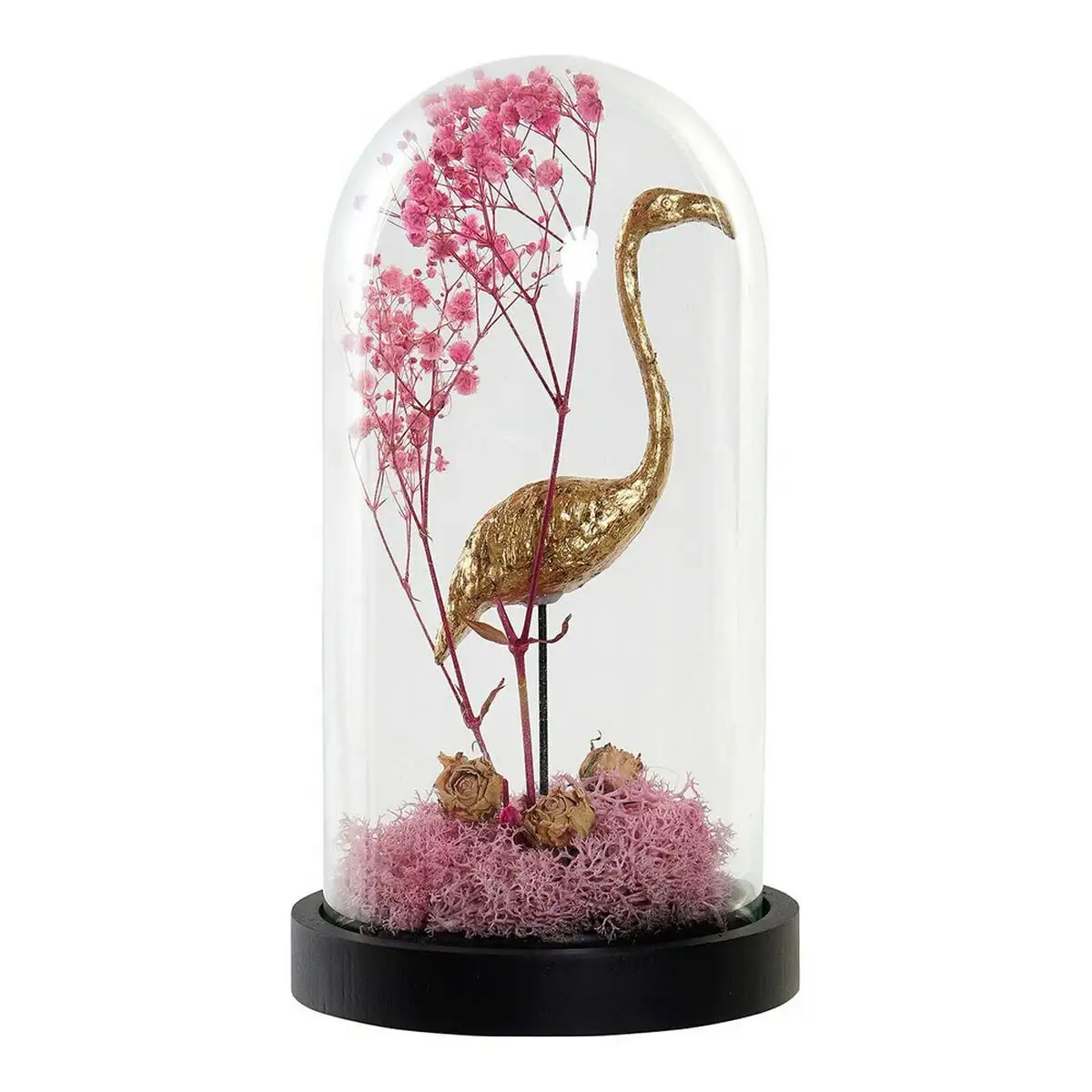 Figurine decorative dkd home decor dore flamant rose 11 x 11 x 22 cm noir rose tropical_4222. DIAYTAR SENEGAL - Là où la Tradition Devient Tendance. Naviguez à travers notre boutique en ligne et choisissez des produits qui allient l'authenticité au contemporain.