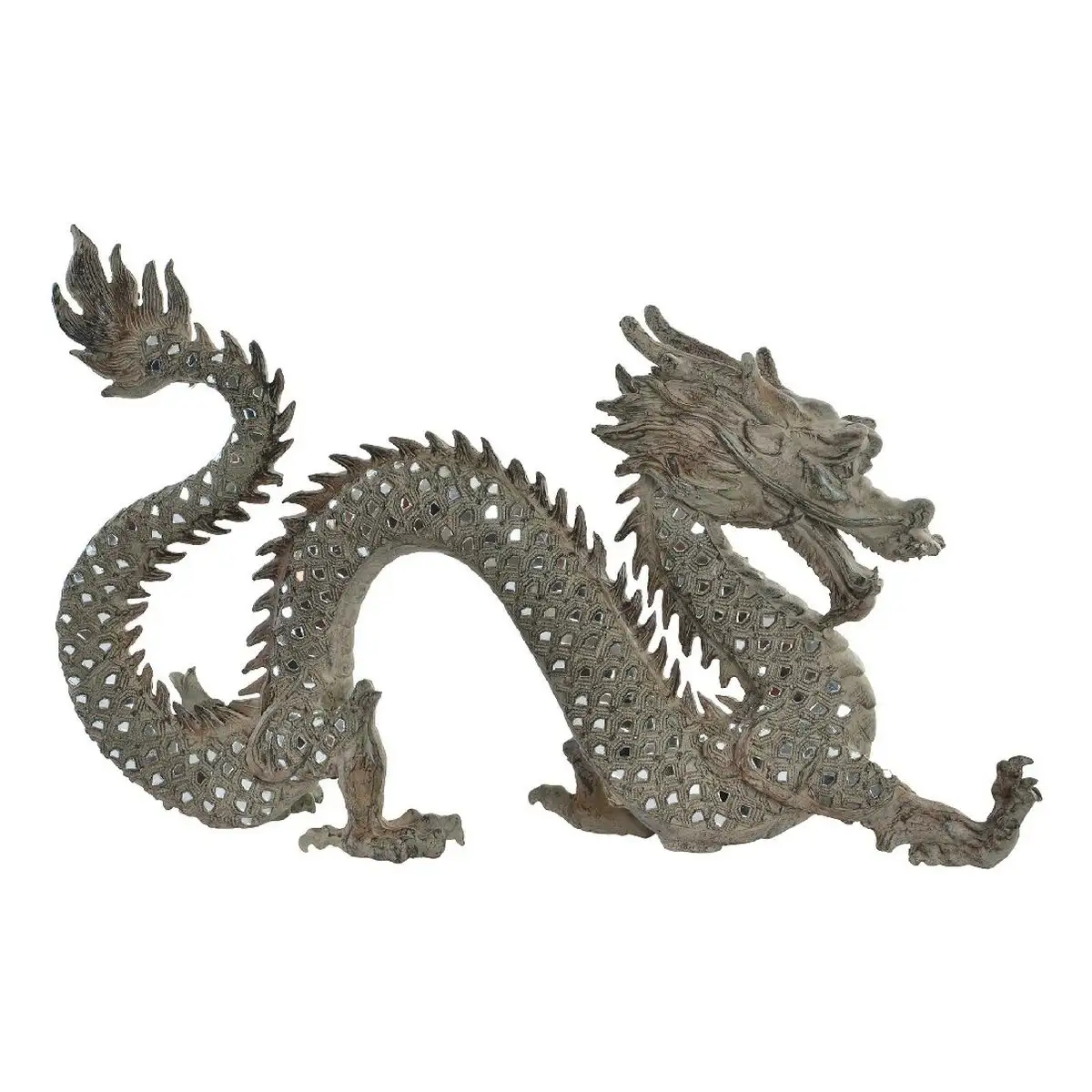 Figurine decorative dkd home decor dragon resine verre 52 x 13 5 x 31 cm _9102. DIAYTAR SENEGAL - Votre Destination Shopping Éthique. Parcourez notre gamme et choisissez des articles qui respectent l'environnement et les communautés locales.