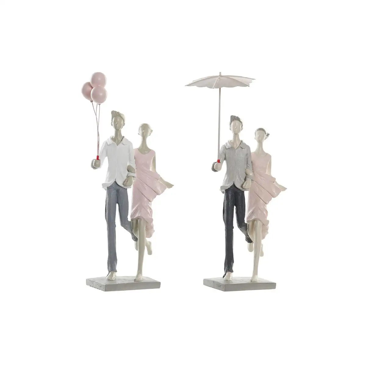 Figurine decorative dkd home decor gris rose 18 x 10 x 37 cm couple 2 unites _2257. DIAYTAR SENEGAL - L'Art du Shopping Distinctif. Naviguez à travers notre gamme soigneusement sélectionnée et choisissez des produits qui définissent votre mode de vie.