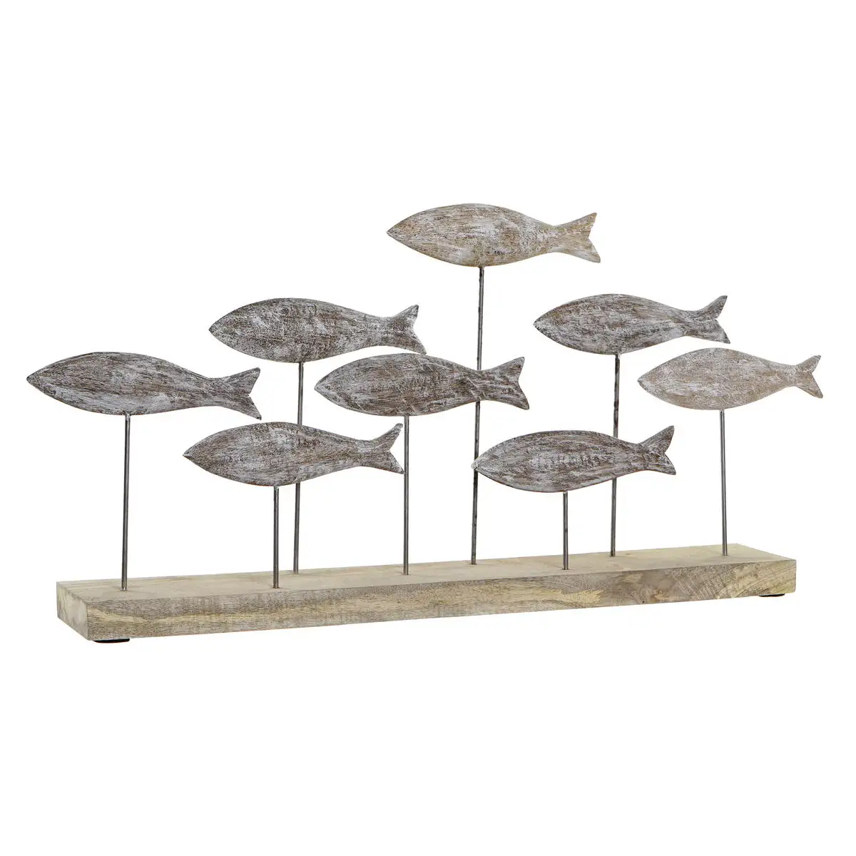 Figurine decorative dkd home decor naturel marron blanc fer bois de manguier marin poissons 65 x 9 x 31 cm _1201. DIAYTAR SENEGAL - Là où Chaque Achat a du Sens. Explorez notre gamme et choisissez des produits qui racontent une histoire, du traditionnel au contemporain.