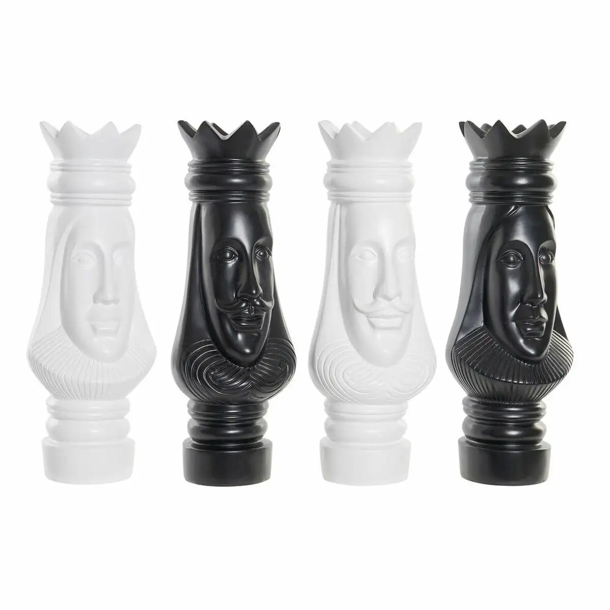 Figurine decorative dkd home decor noir blanc 13 x 13 x 40 cm pieces du jeu d echec 4 unites _3238. DIAYTAR SENEGAL - Où Chaque Produit est une Promesse de Qualité. Explorez notre boutique en ligne et choisissez des produits qui répondent à vos exigences élevées.