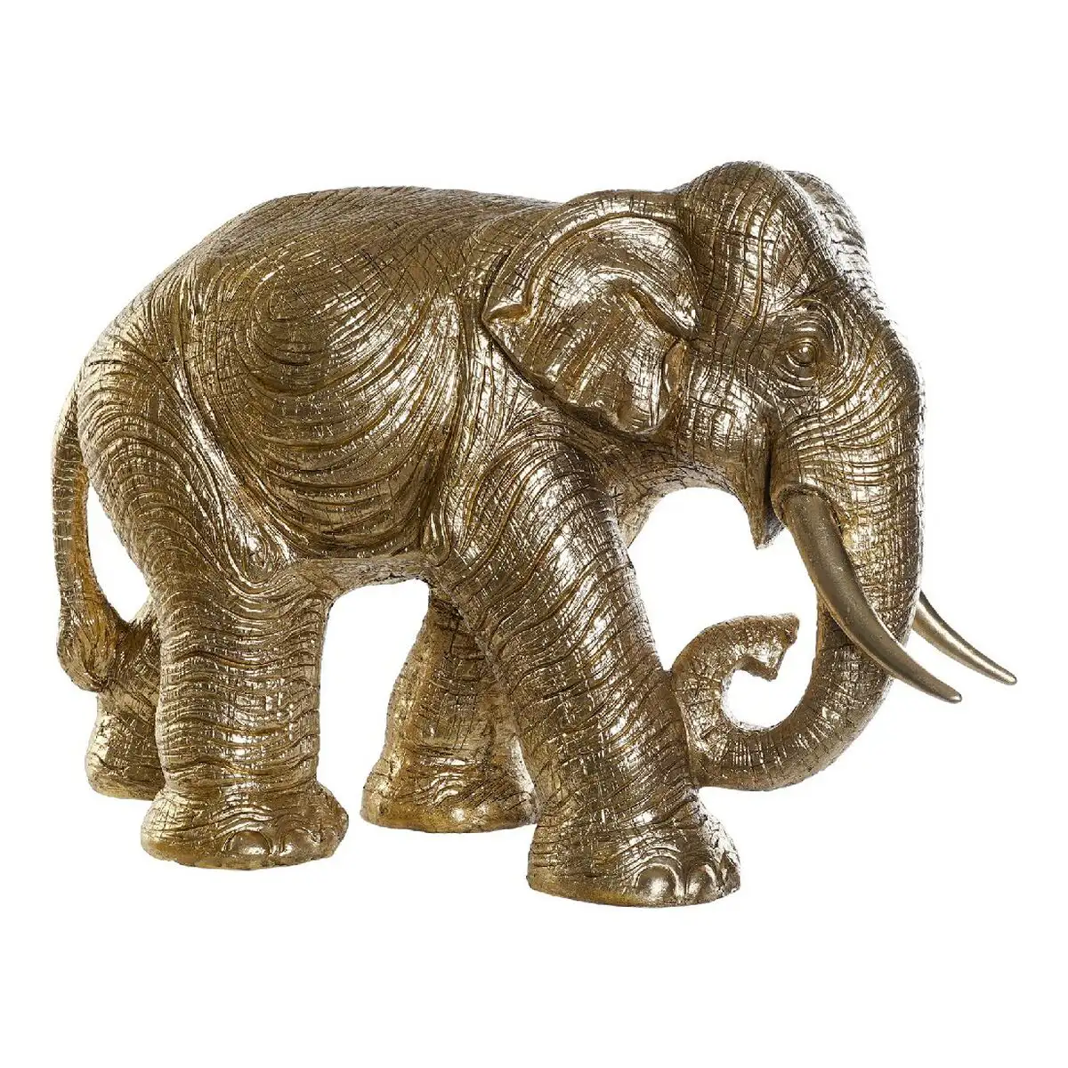 Figurine decorative dkd home decor rf 177265 dore resine elephant colonial 83 x 32 x 56 cm_3503. DIAYTAR SENEGAL - Votre Destinée Shopping Personnalisée. Plongez dans notre boutique en ligne et créez votre propre expérience de shopping en choisissant parmi nos produits variés.