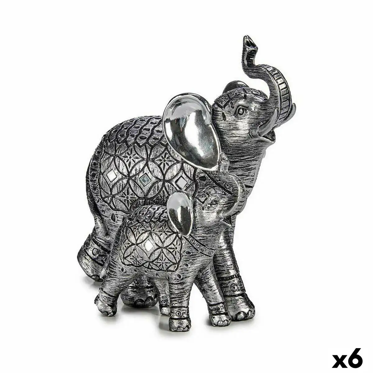 Figurine decorative elephant argente 21 5 x 20 5 x 11 cm 6 unites _4308. Entrez dans l'Univers de DIAYTAR SENEGAL - Où Chaque Produit a une Signification. Explorez notre gamme diversifiée et découvrez des articles qui résonnent avec votre vie.