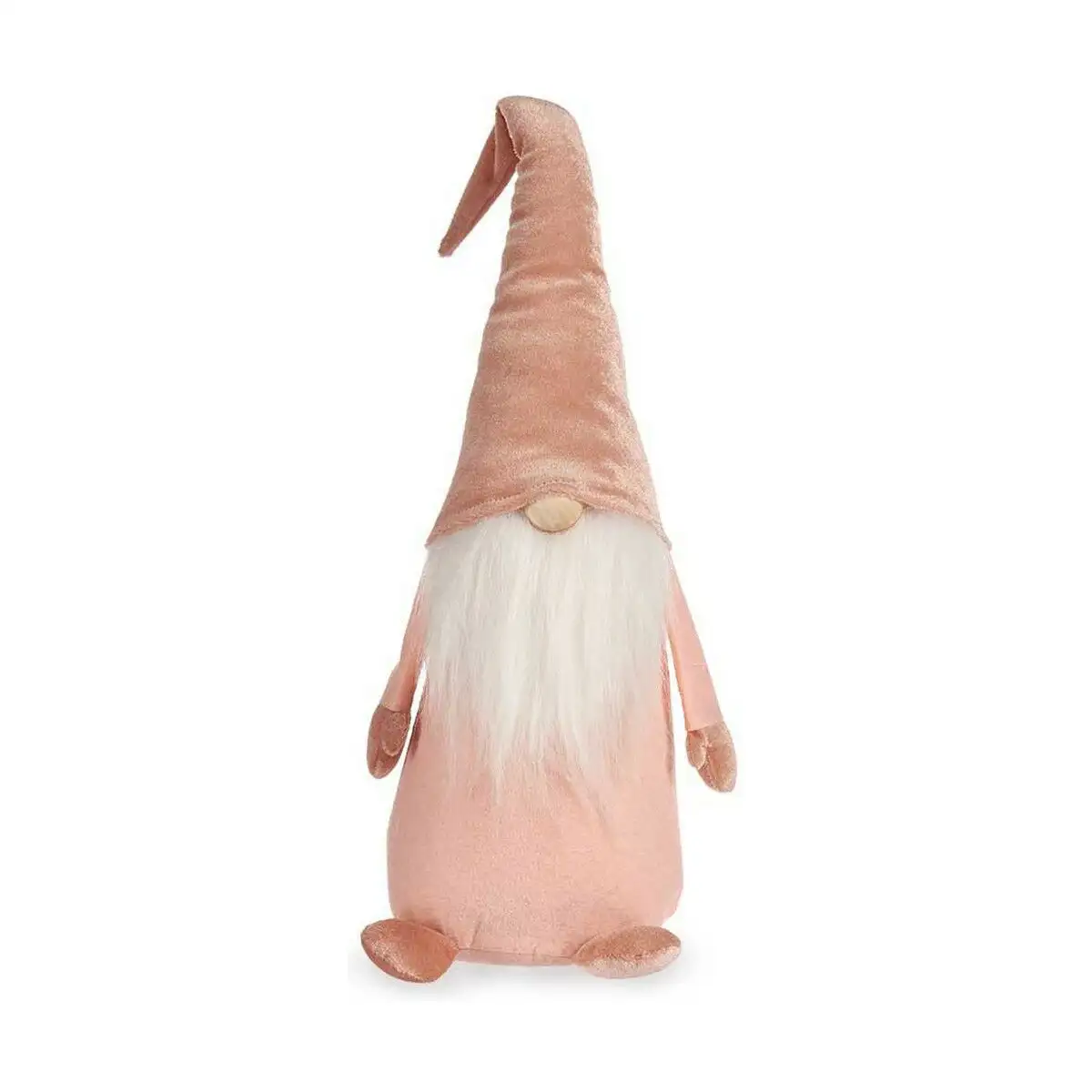 Figurine decorative gnome rose bois sable 14 x 48 x 17 5 cm_2198. DIAYTAR SENEGAL - Où Chaque Produit a son Histoire. Découvrez notre gamme de produits, chacun portant en lui le récit de l'artisanat et de la passion, pour vous offrir une expérience de shopping authentique.