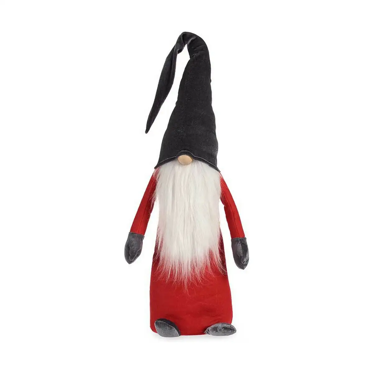 Figurine decorative gnome rouge gris blanc bois sable 20 x 100 x 25 cm_5318. Bienvenue chez DIAYTAR SENEGAL - Où l'Authenticité Rencontre l'Accessibilité. Explorez notre sélection abordable et découvrez des articles qui incarnent l'essence du Sénégal.