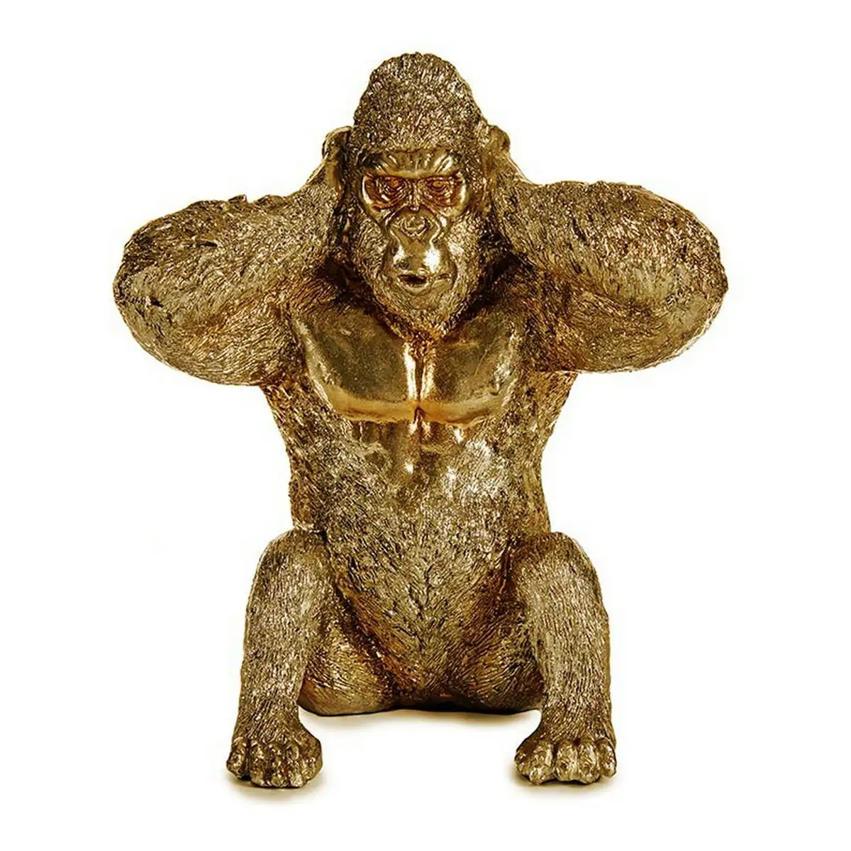 Figurine decorative gorille dore 10 x 18 x 17 cm_8910. Bienvenue sur DIAYTAR SENEGAL - Votre Évasion Shopping Personnalisée. Parcourez notre collection unique et trouvez des articles qui reflètent votre style et votre individualité.