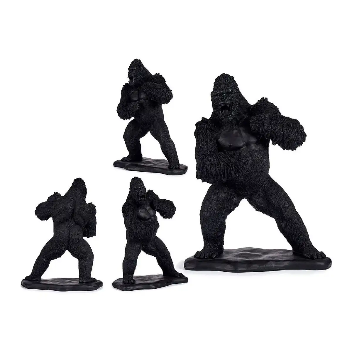 Figurine decorative gorille noir resine 25 5 x 56 5 x 43 5 cm _2586. DIAYTAR SENEGAL - L'Art de Vivre le Shopping Inspiré. Parcourez notre catalogue et choisissez des produits qui reflètent votre passion pour la beauté et l'authenticité.