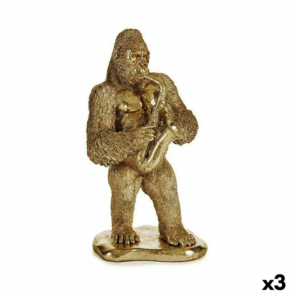 Figurine decorative gorille saxophone dore 18 5 x 38 8 x 22 cm 3 unites _1885. Entrez dans le Monde de DIAYTAR SENEGAL - Où Chaque Article Raconte une Histoire Unique. Explorez notre boutique en ligne pour dénicher des trésors qui incarnent l'âme du Sénégal.