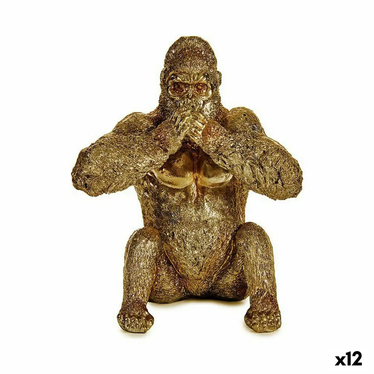 Figurine decorative gorille yoga dore 11 x 18 x 16 2 cm 12 unites _5949. DIAYTAR SENEGAL - Là où Chaque Clic Compte. Parcourez notre boutique en ligne et laissez-vous guider vers des trouvailles uniques qui enrichiront votre quotidien.