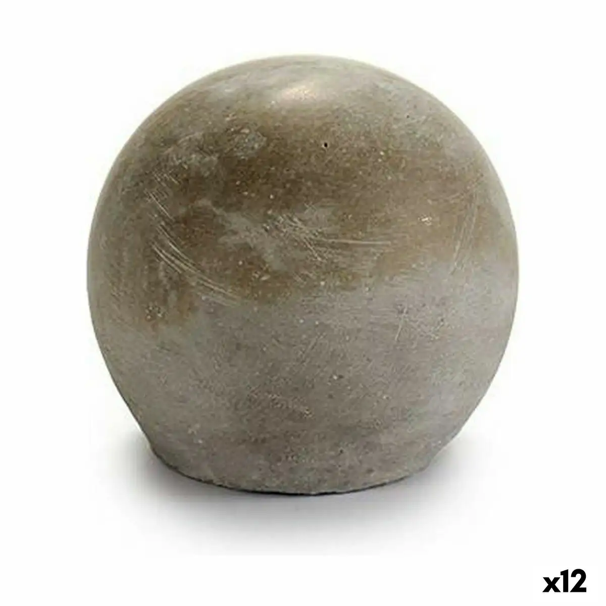 Figurine decorative gris ciment ballon 10 x 10 x 10 cm 12 unites _9793. DIAYTAR SENEGAL - Votre Passage vers l'Exceptionnel. Explorez notre boutique en ligne, où chaque produit est choisi avec soin pour offrir une expérience de shopping inoubliable.