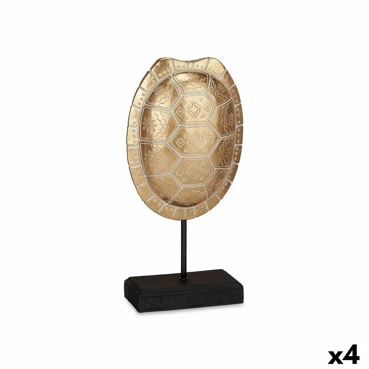 Figurine decorative tortue dore 17 5 x 36 x 10 5 cm 4 unites _6954. DIAYTAR SENEGAL - Votre Portail Vers l'Exclusivité. Explorez notre boutique en ligne pour découvrir des produits uniques et raffinés, conçus pour ceux qui recherchent l'excellence.