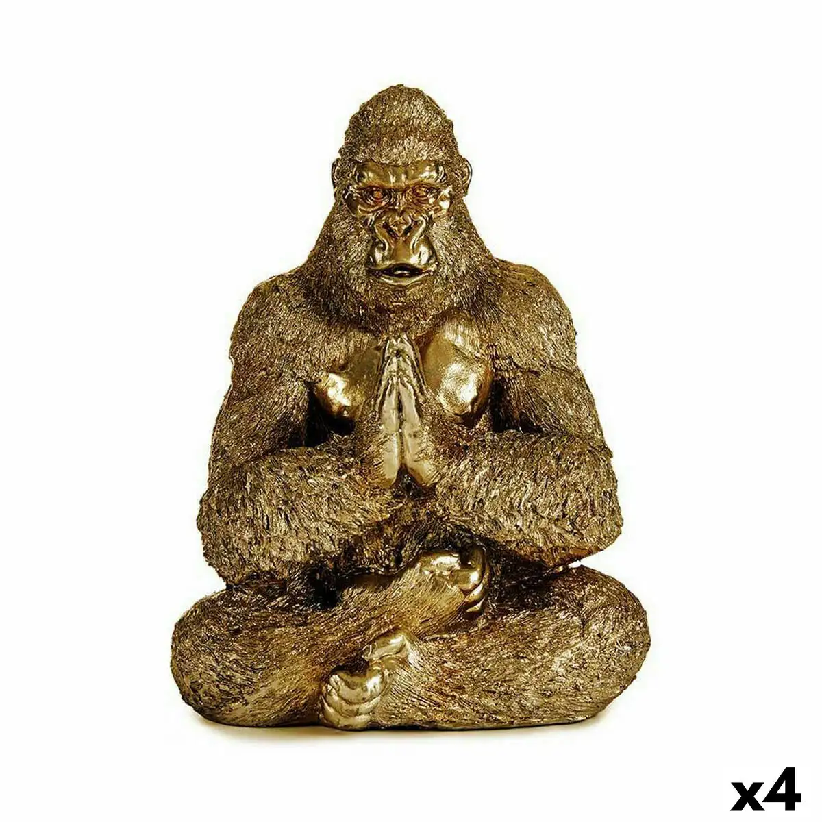 Figurine decorative yoga gorille dore 16 x 27 5 x 22 cm 4 unites _9762. Bienvenue sur DIAYTAR SENEGAL - Votre Destination Shopping à la Sénégalaise. Explorez notre boutique en ligne et découvrez une gamme variée de produits qui capturent l'esprit du Sénégal.