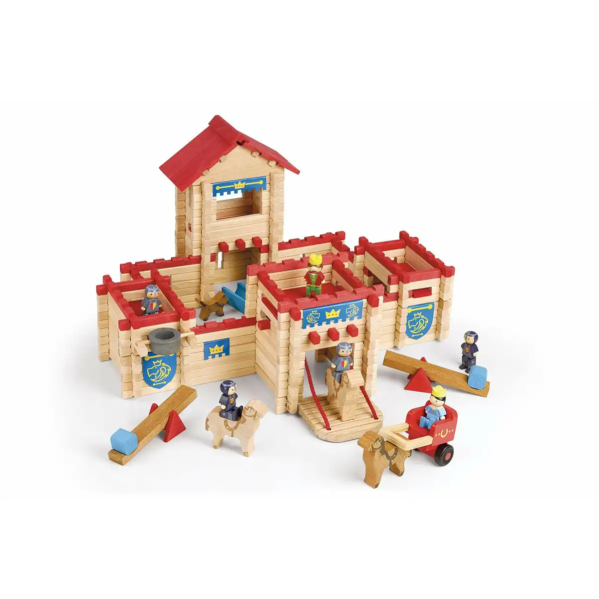 Figurines d action jeujura the wooden castle fort playset 300 pieces_1271. DIAYTAR SENEGAL - Là où Chaque Produit Est une Trouvaille. Explorez notre sélection minutieuse et découvrez des articles qui correspondent à votre style de vie et à vos aspirations.