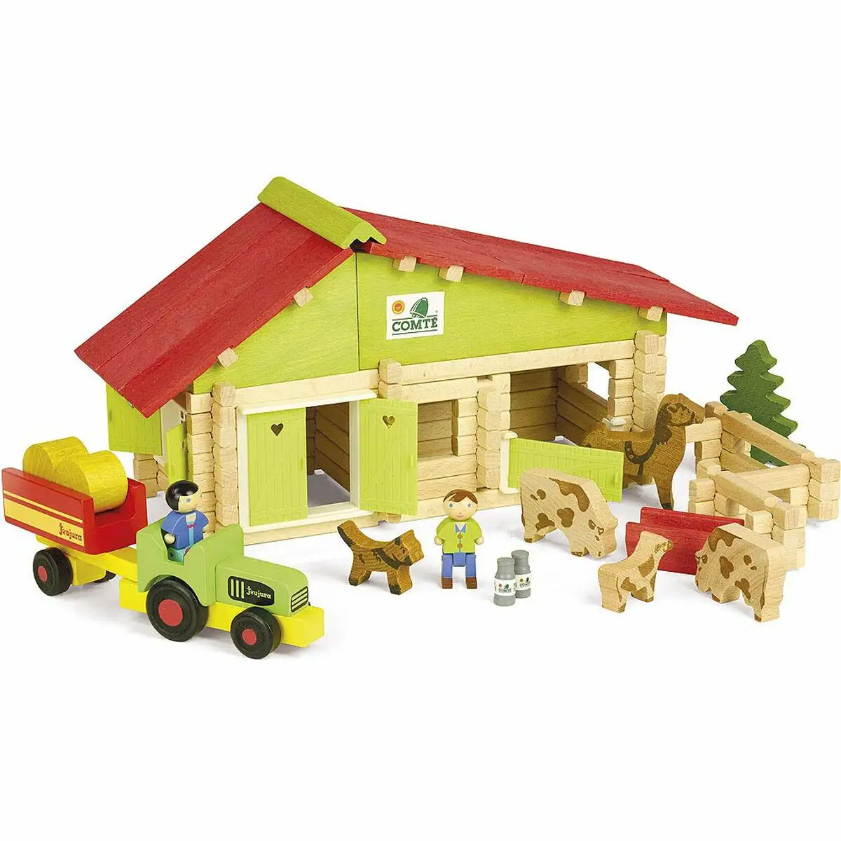 Figurines d action jeujura wooden farm playset 140 pieces_2808. DIAYTAR SENEGAL - Votre Passage vers l'Éclat et la Beauté. Explorez notre boutique en ligne et trouvez des produits qui subliment votre apparence et votre espace.