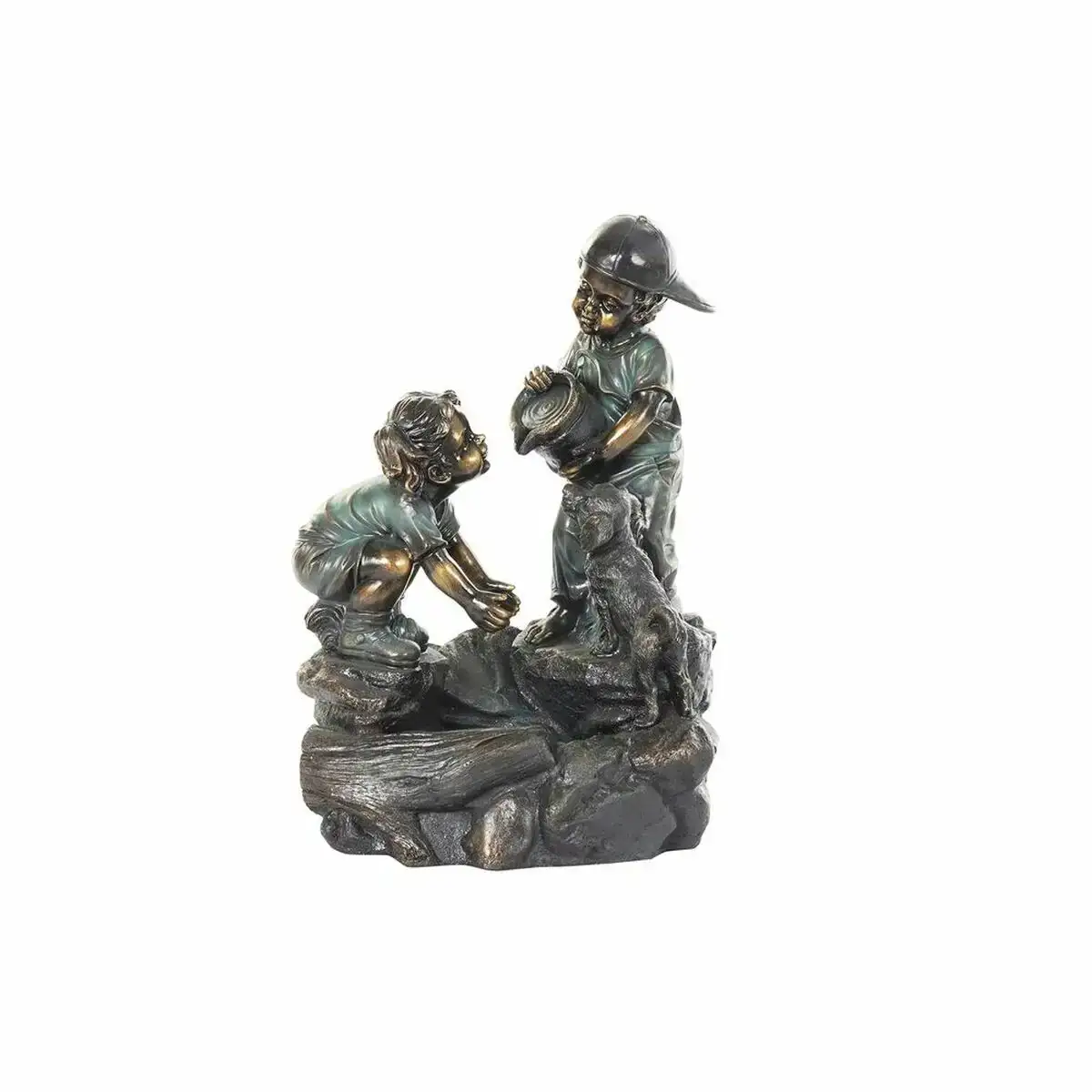 Fontaine de jardin dkd home decor bronze 46 x 40 x 75 cm resine enfants_7093. DIAYTAR SENEGAL - Votre Source de Trésors Culturels. Naviguez à travers notre catalogue et trouvez des articles qui mettent en avant la richesse de la culture sénégalaise.