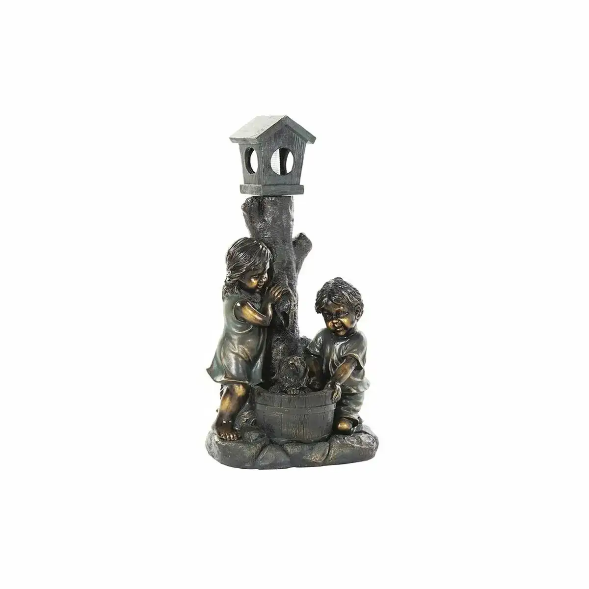 Fontaine de jardin dkd home decor bronze resine enfant 45 x 30 x 87 cm_1034. Plongez dans l'Univers de DIAYTAR SENEGAL - Où la Qualité et la Diversité se rencontrent. Parcourez nos rayons virtuels pour trouver des produits répondant à tous les besoins, du confort de votre foyer.