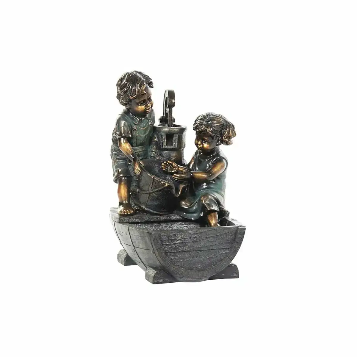 Fontaine de jardin dkd home decor bronze resine enfants 44 cm _3615. DIAYTAR SENEGAL - L'Art de Magasiner sans Frontières. Parcourez notre vaste sélection d'articles et trouvez tout ce dont vous avez besoin, du chic à l'authentique, du moderne au traditionnel.