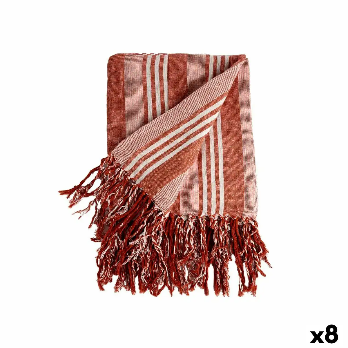 Foulard multi usages rayures 235 x 205 cm blanc rouge 8 unites _8238. Entrez dans l'Univers de DIAYTAR SENEGAL - Où Choisir est un Plaisir. Explorez notre catalogue diversifié et trouvez des articles qui reflètent vos goûts et votre personnalité.