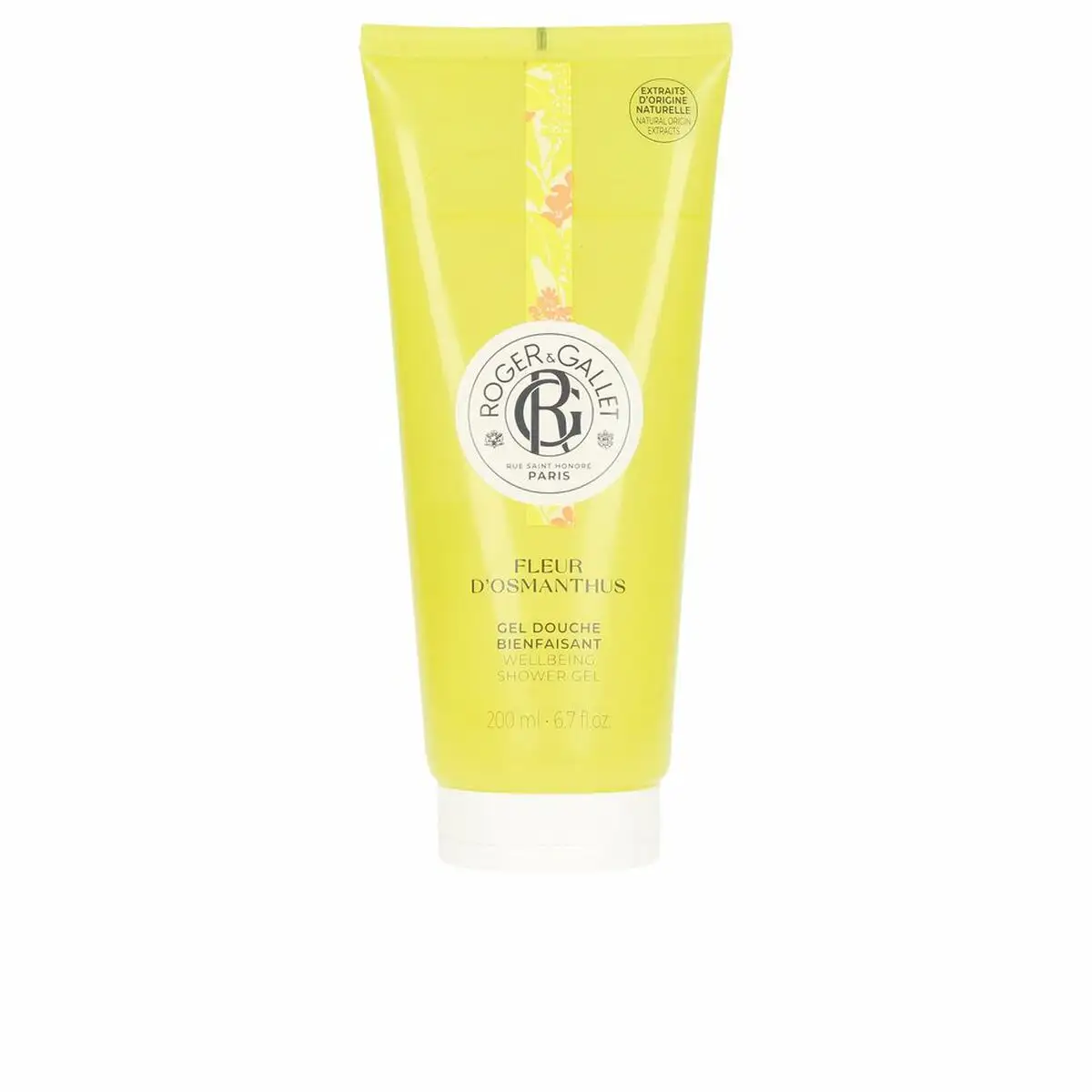 Gel de douche roger gallet fleur osmanthus 200 ml_8427. DIAYTAR SENEGAL - Votre Passage vers la Découverte. Explorez notre boutique en ligne pour trouver des trésors qui vous attendent, du traditionnel à l'avant-garde.