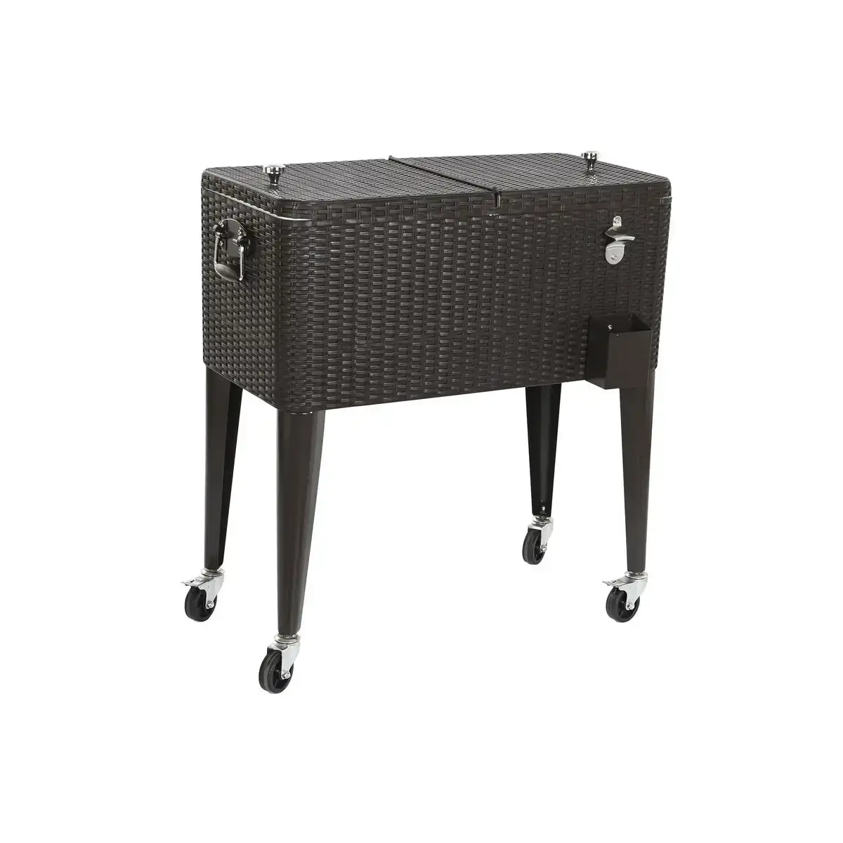 Glaciere dkd home decor marron metal rotin synthetique 76 l 83 x 48 x 86 cm_1670. DIAYTAR SENEGAL - L'Art de Vivre en Couleurs. Découvrez notre boutique en ligne et trouvez des produits qui ajoutent une palette vibrante à votre quotidien.