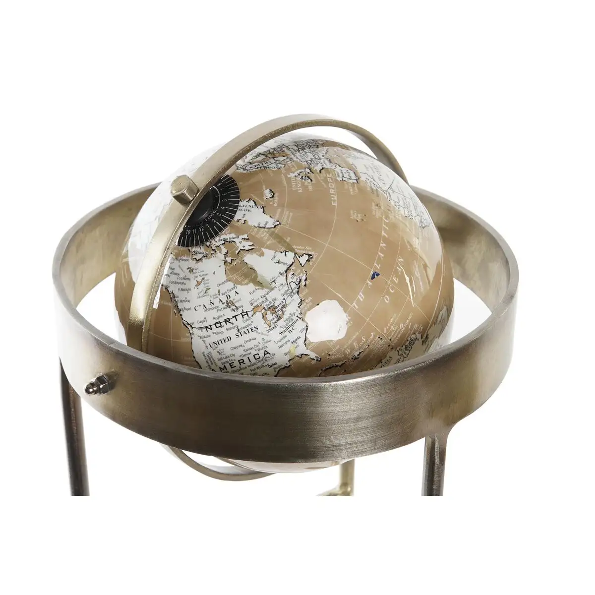 Globe terrestre dkd home decor dore bronze 23 x 22 x 43 cm _8711. DIAYTAR SENEGAL - Là où l'Élégance Devient un Mode de Vie. Naviguez à travers notre gamme et choisissez des produits qui apportent une touche raffinée à votre quotidien.