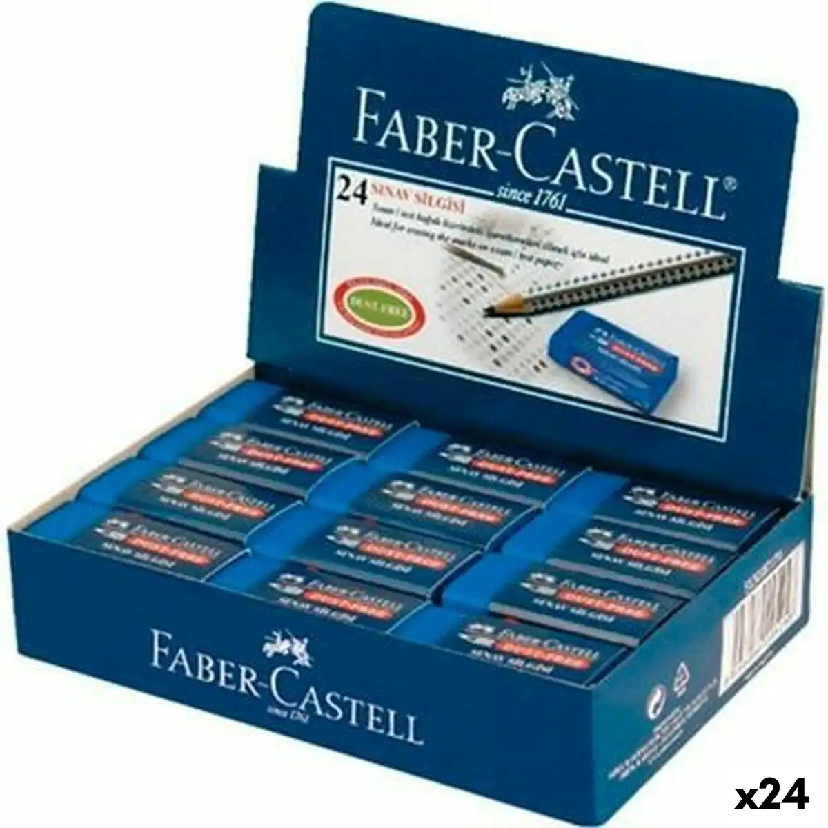 Gomme faber castell dust free bleu 24 unites _6524. Bienvenue sur DIAYTAR SENEGAL - Votre Fenêtre sur le Shopping Moderne. Parcourez notre boutique en ligne et découvrez des produits qui incarnent l'évolution du style et de la qualité.