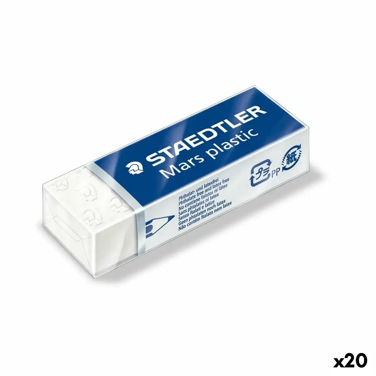 Gomme staedtler blanc 6 5 x 2 3 x 1 3 cm 20 unites _3549. DIAYTAR SENEGAL - Là où les Possibilités sont Infinies. Parcourez nos catégories et laissez-vous séduire par des produits qui enrichiront votre quotidien, du pratique à l'esthétique.