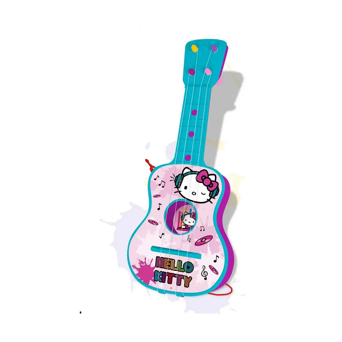 Guitare pour enfant hello kitty bleu rose 4 cordes_6194. DIAYTAR SENEGAL - Là où Chaque Achat a du Sens. Explorez notre gamme et choisissez des produits qui racontent une histoire, du traditionnel au contemporain.
