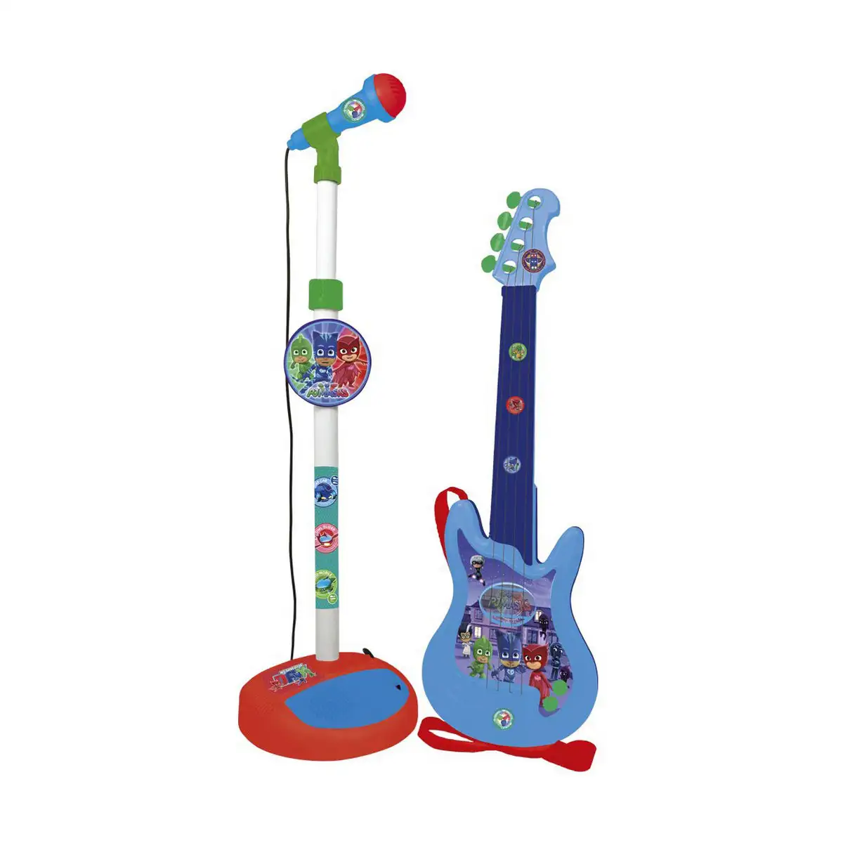Guitare pour enfant pj masks microphone bleu_8619. DIAYTAR SENEGAL - Là où l'Élégance Devient un Mode de Vie. Naviguez à travers notre gamme et choisissez des produits qui apportent une touche raffinée à votre quotidien.