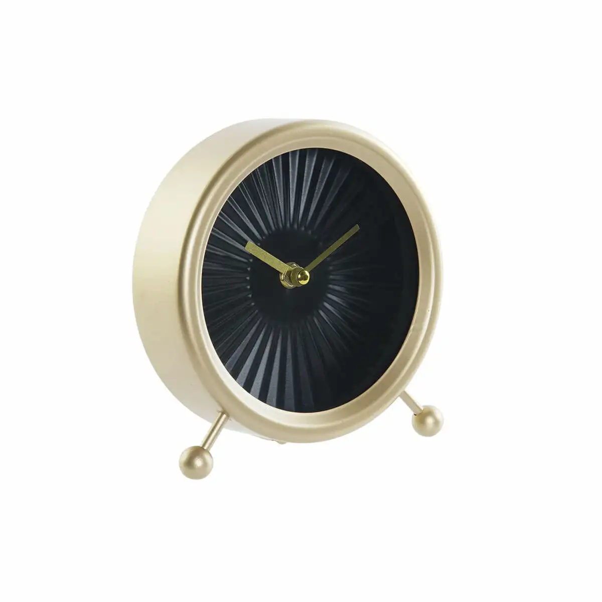 Horloge de table dkd home decor noir dore fer plastique 17 x 6 x 18 cm_9232. DIAYTAR SENEGAL - Où l'Élégance se Mêle à l'Authenticité. Naviguez à travers notre boutique en ligne et choisissez des produits qui incarnent le style et la tradition du Sénégal.