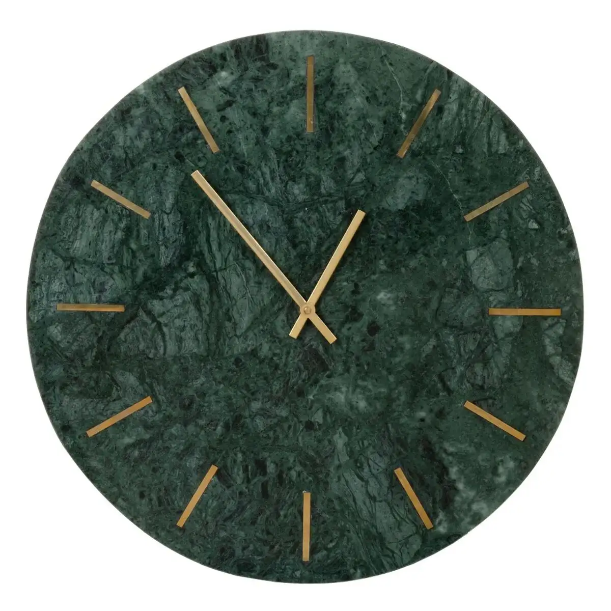 Horloge murale 41 x 2 x 41 cm vert marbre_4516. DIAYTAR SENEGAL - Là où Chaque Produit a son Propre Éclat. Explorez notre boutique en ligne et trouvez des articles qui ajoutent de la brillance à votre quotidien.