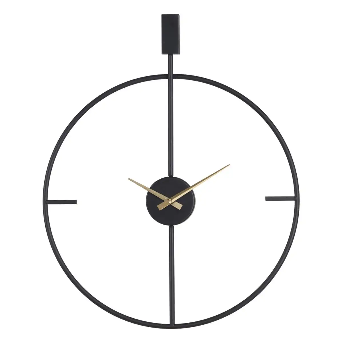 Horloge murale 50 x 5 x 62 cm noir metal_3284. DIAYTAR SENEGAL - Où Chaque Détail Compte. Naviguez à travers notre gamme variée et choisissez des articles qui ajoutent une touche spéciale à votre quotidien, toujours avec qualité et style.