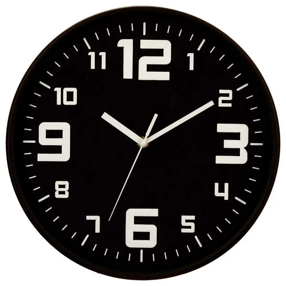 Horloge murale 5five noir polypropylene o 30 cm _9928. DIAYTAR SENEGAL - Où le Shopping est un Plaisir Engagé. Parcourez notre catalogue et choisissez des produits qui respectent vos valeurs et vos attentes.