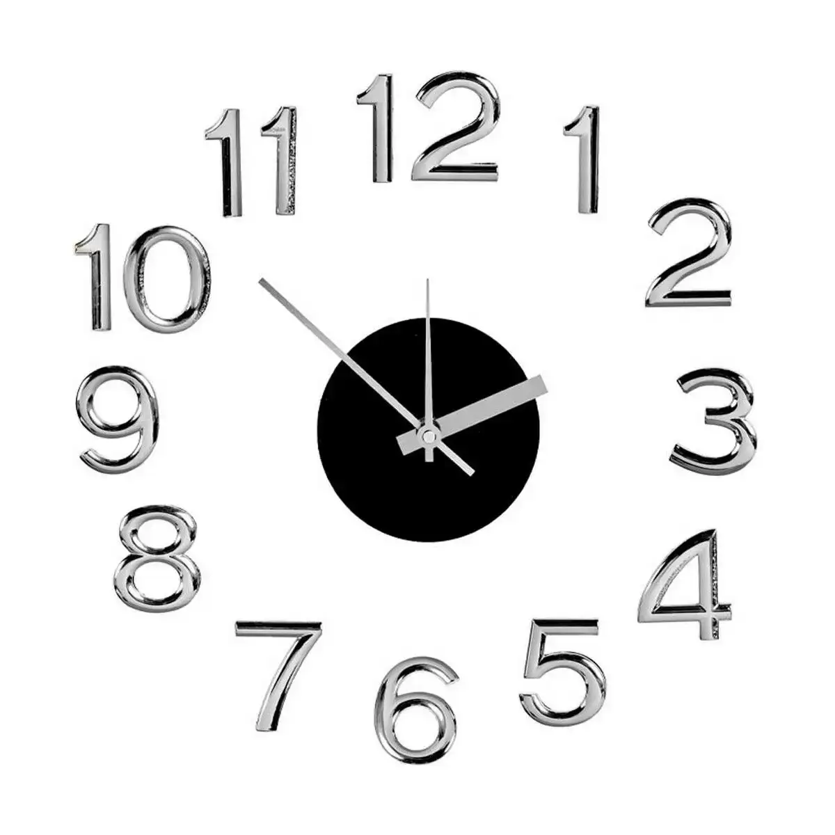 Horloge murale argente blanc autocollant abs feuille de mousse o 35 cm 6 unites _4124. DIAYTAR SENEGAL - Votre Passage vers la Découverte. Explorez notre boutique en ligne pour trouver des trésors qui vous attendent, du traditionnel à l'avant-garde.