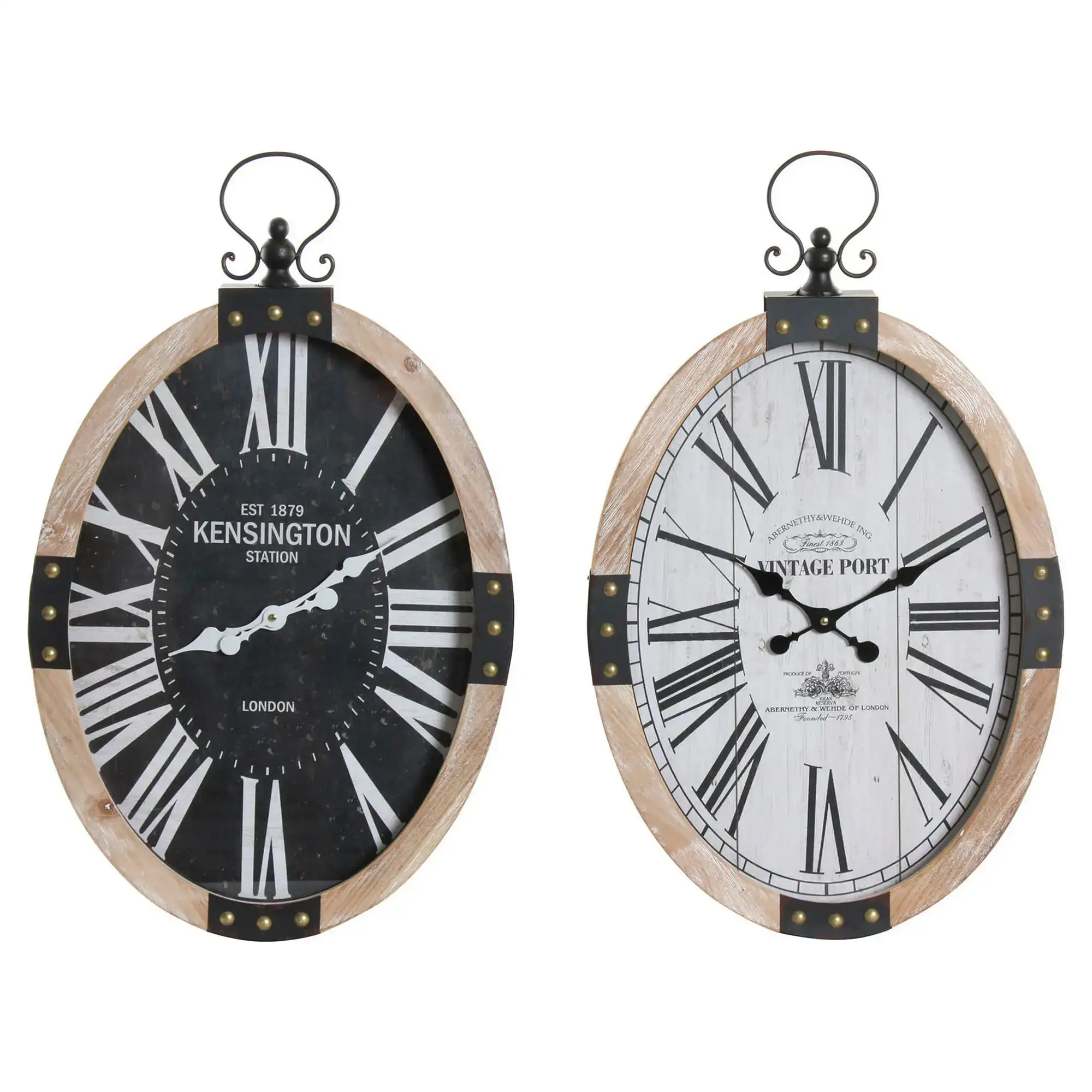 Horloge murale dkd home decor re 180396 oblongue 43 x 6 5 x 71 cm naturel beige fer bois mdf 2 unites _6726. DIAYTAR SENEGAL - Où Choisir Devient une Expression de Soi. Découvrez notre boutique en ligne et trouvez des articles qui révèlent votre personnalité et votre style.