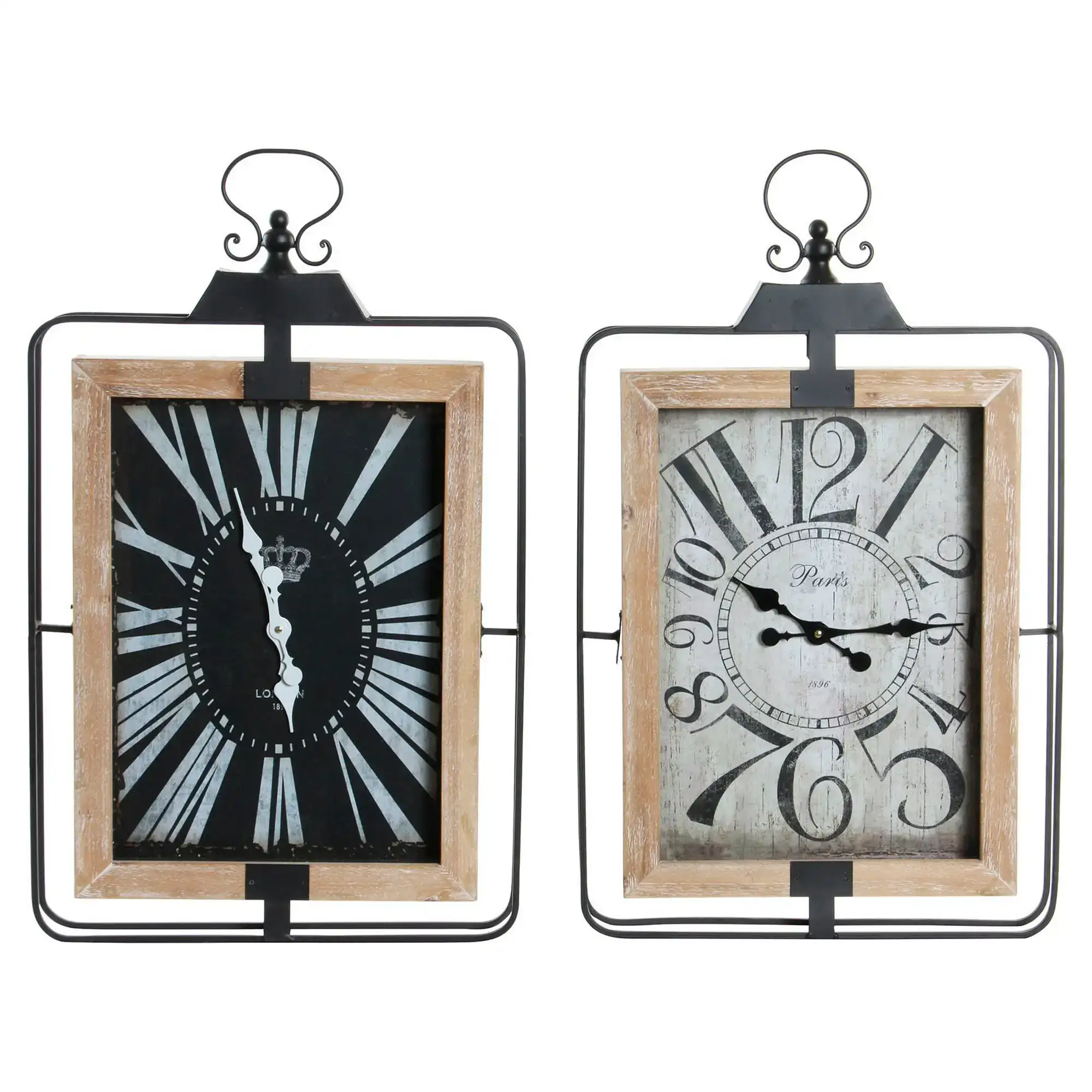 Horloge murale dkd home decor re 180398 46 x 6 x 75 cm noir beige fer bois mdf 2 unites _4722. Bienvenue chez DIAYTAR SENEGAL - Là où les Désirs Prendent Vie. Explorez notre boutique en ligne et laissez-vous séduire par des articles qui font écho à vos aspirations et à votre style unique.