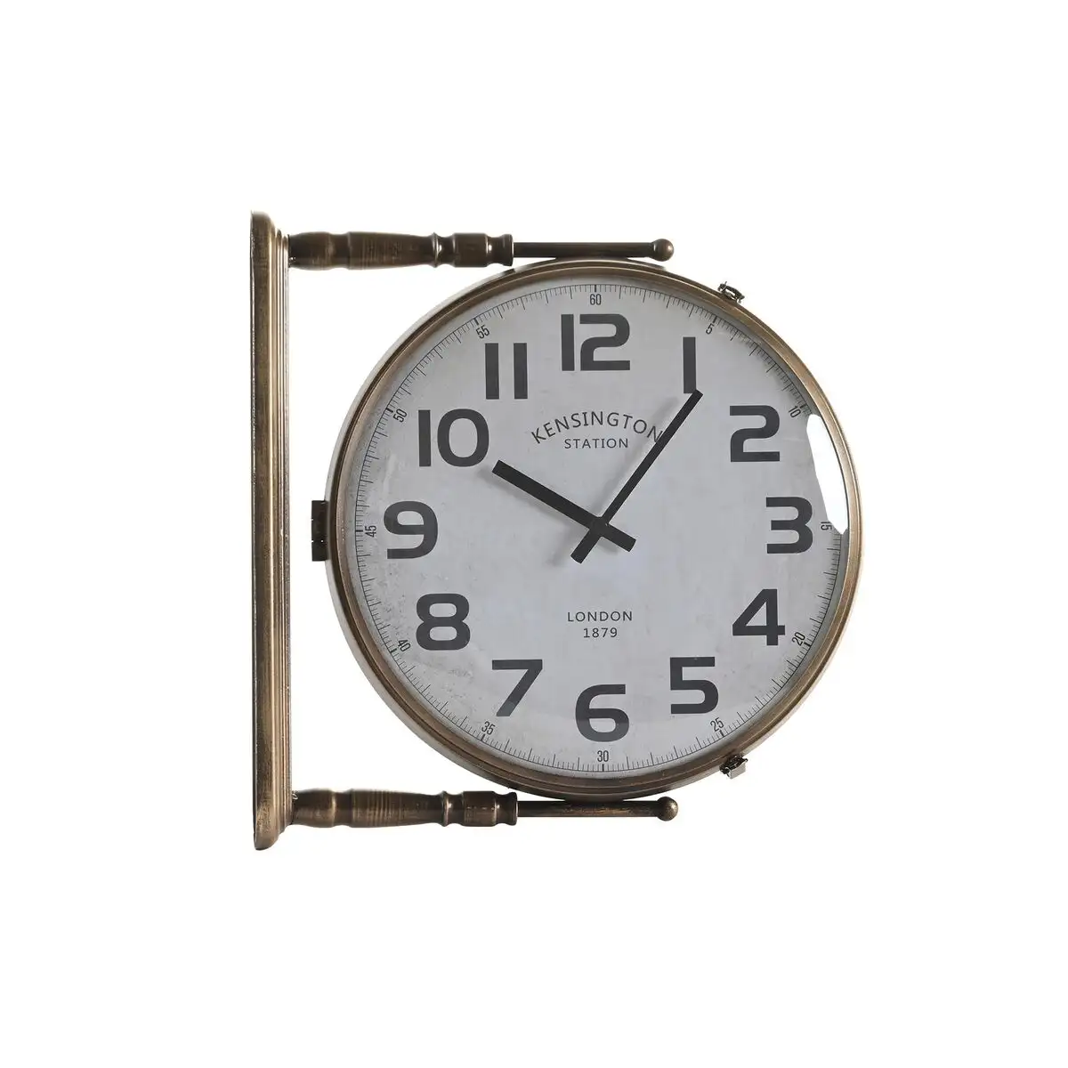 Horloge murale dkd home decor verre dore blanc fer 36 x 9 x 38 cm _1325. DIAYTAR SENEGAL - Là où l'Élégance Devient un Mode de Vie. Naviguez à travers notre gamme et choisissez des produits qui apportent une touche raffinée à votre quotidien.