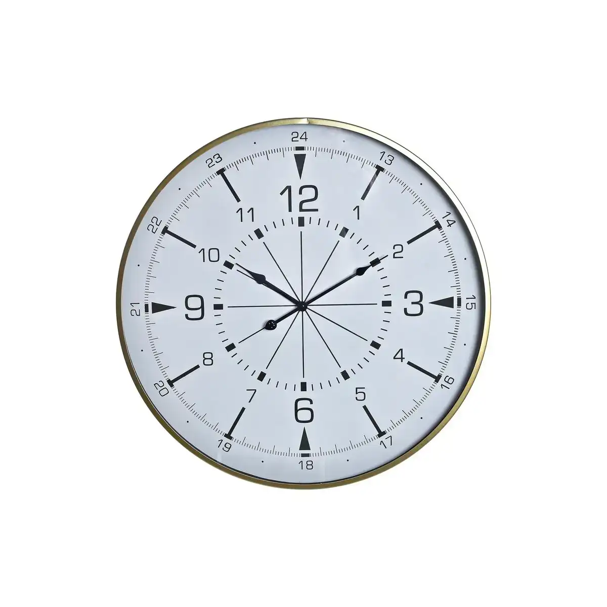 Horloge murale dkd home decor verre dore metal blanc boussole 60 x 3 x 60 cm _7372. DIAYTAR SENEGAL - Là où la Qualité se Marque d'une Touche Sénégalaise. Naviguez à travers notre boutique en ligne et choisissez des produits qui allient excellence et tradition.