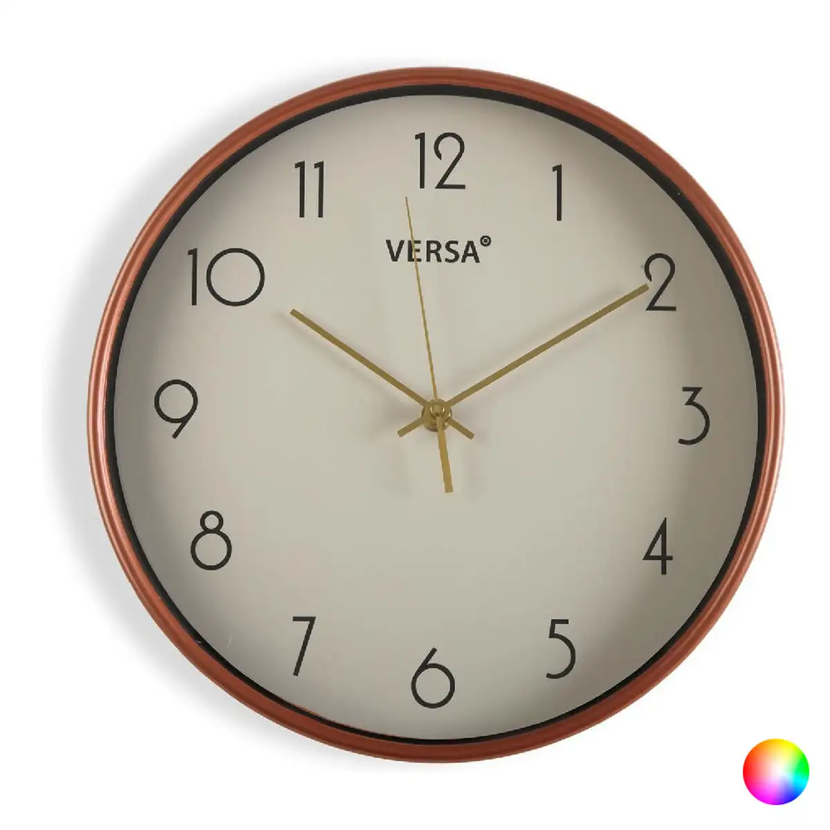 Horloge murale gold plastique 4 x 30 x 30 cm _6334. Bienvenue chez DIAYTAR SENEGAL - Où le Shopping Devient une Aventure. Découvrez notre collection diversifiée et explorez des produits qui reflètent la diversité du Sénégal.