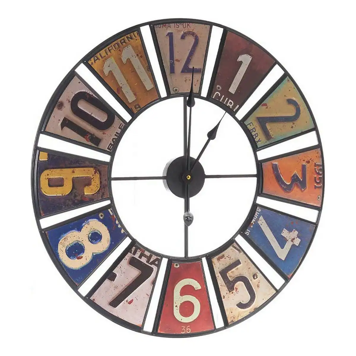 Horloge murale multicouleur retro metal 60 x 4 5 x 60 cm _6384. Entrez dans l'Univers de DIAYTAR SENEGAL - Où l'Élégance Rencontre la Tradition. Explorez notre gamme variée et trouvez des articles qui ajoutent une touche de sophistication à votre vie.