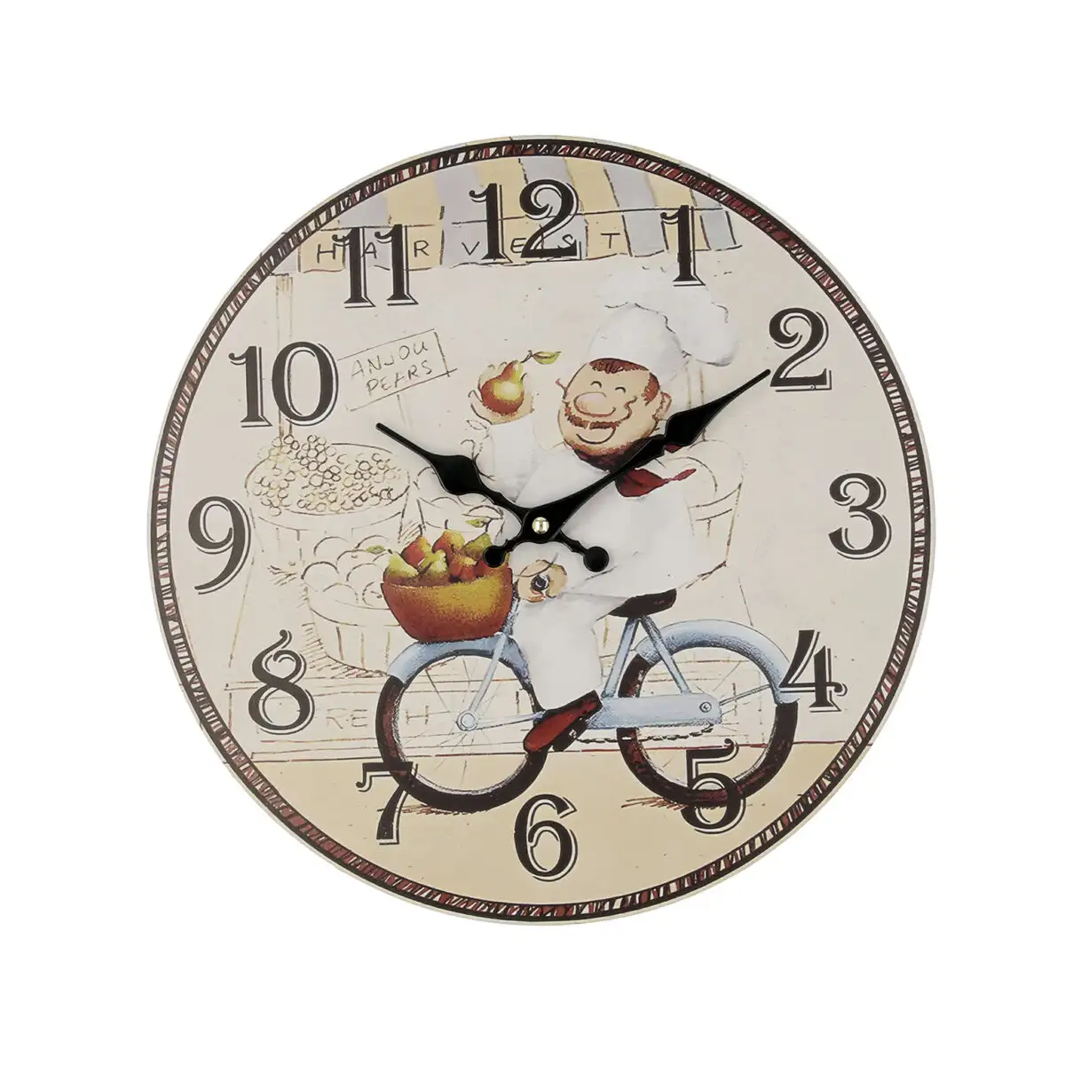 Horloge murale quid cuisinier bois 34 cm _6621. DIAYTAR SENEGAL - Votre Destinée Shopping Personnalisée. Plongez dans notre boutique en ligne et créez votre propre expérience de shopping en choisissant parmi nos produits variés.
