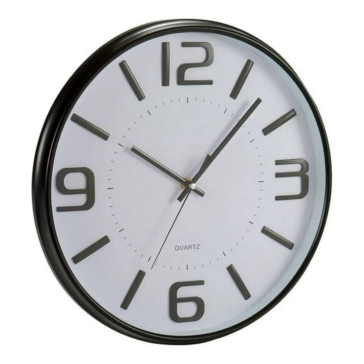 Horloge murale verre noir blanc plastique 33 x 4 x 33 cm_8221. Entrez dans DIAYTAR SENEGAL - Où Chaque Détail Compte. Explorez notre boutique en ligne pour trouver des produits de haute qualité, soigneusement choisis pour répondre à vos besoins et vos désirs.