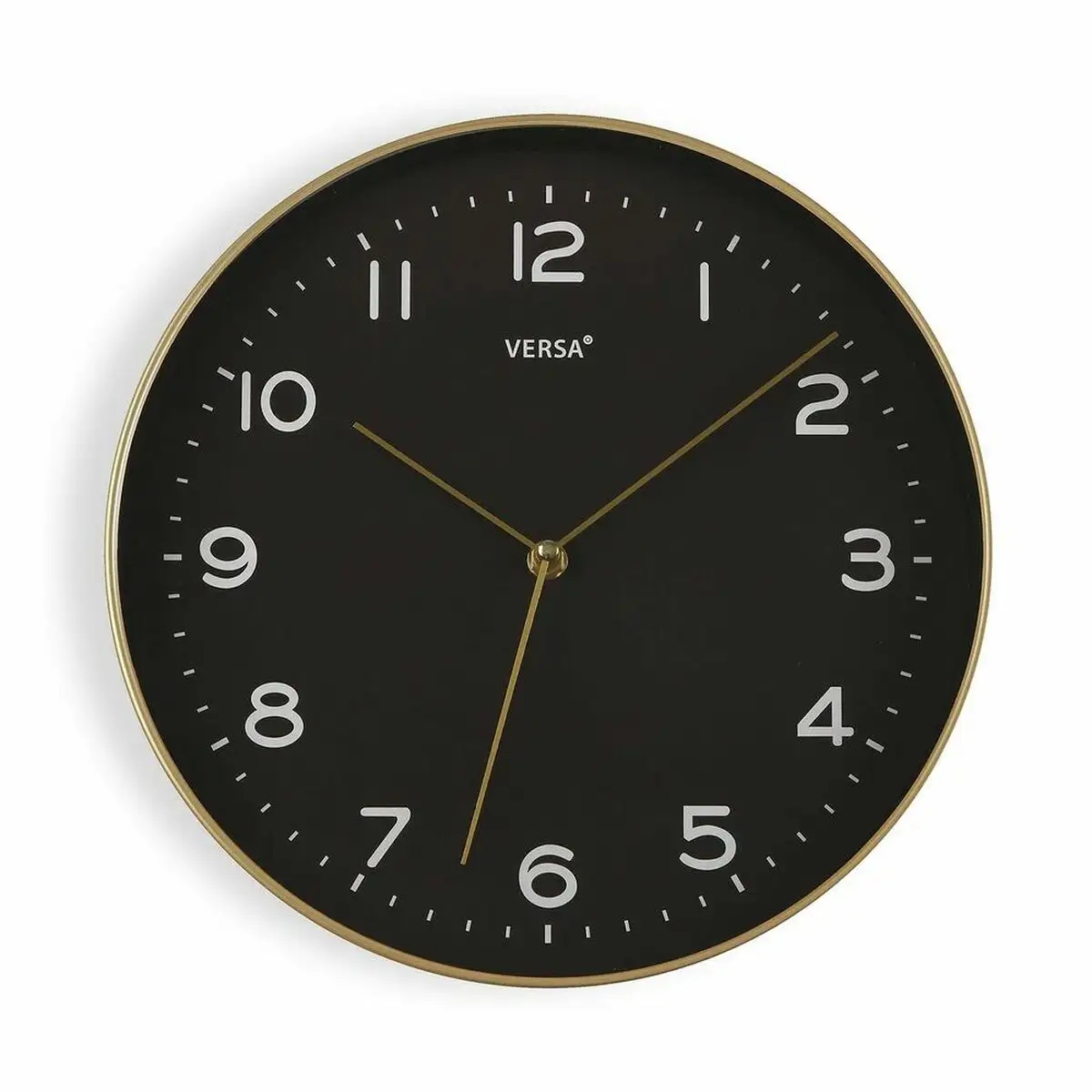 Horloge murale versa noir dore pu 30 5 x 4 3 x 30 5 cm _5173. DIAYTAR SENEGAL - Votre Destination pour un Shopping Éclairé. Parcourez notre boutique en ligne pour découvrir des produits de qualité qui embelliront votre quotidien.