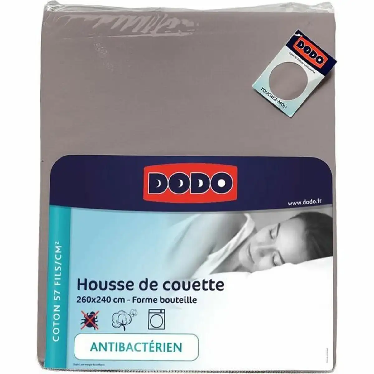 Housse de couette dodo antibacterien taupe 260 x 240 cm_7178. Entrez dans l'Univers de DIAYTAR SENEGAL - Où Chaque Produit a son Éclat Unique. Explorez notre gamme variée et choisissez des articles qui illuminent votre quotidien.