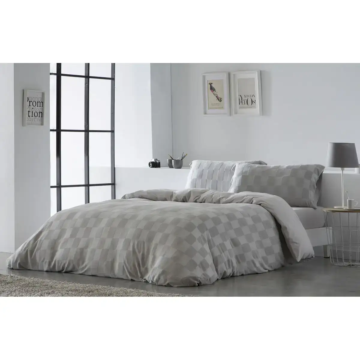 Housse de couette naturals elba gris clair gran lit 2 persones 240 x 220 cm _7703. DIAYTAR SENEGAL - L'Art de Choisir, l'Art de Vivre. Parcourez notre boutique en ligne et choisissez parmi des produits de qualité qui ajoutent de l'élégance à votre quotidien.