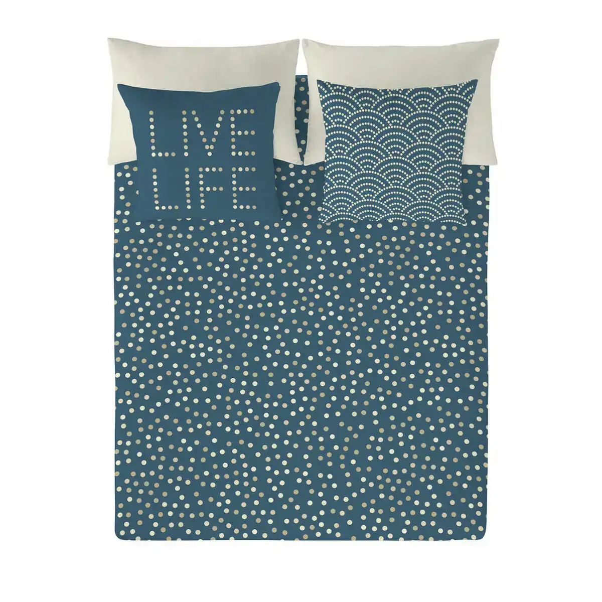 Housse de couette popcorn golden dots gran lit 2 persones 240 x 220 cm _1799. DIAYTAR SENEGAL - Votre Destination pour un Shopping Inégalé. Naviguez à travers notre sélection minutieuse pour trouver des produits qui répondent à tous vos besoins.