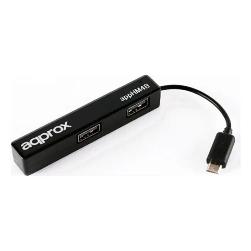 Hub usb 4 ports approx apphm4b usb 2 0 480 mbps noir_5389. DIAYTAR SENEGAL - Votre Destination Shopping Exquise. Explorez notre boutique en ligne et découvrez des trésors qui ajoutent une touche de sophistication à votre style et à votre espace.