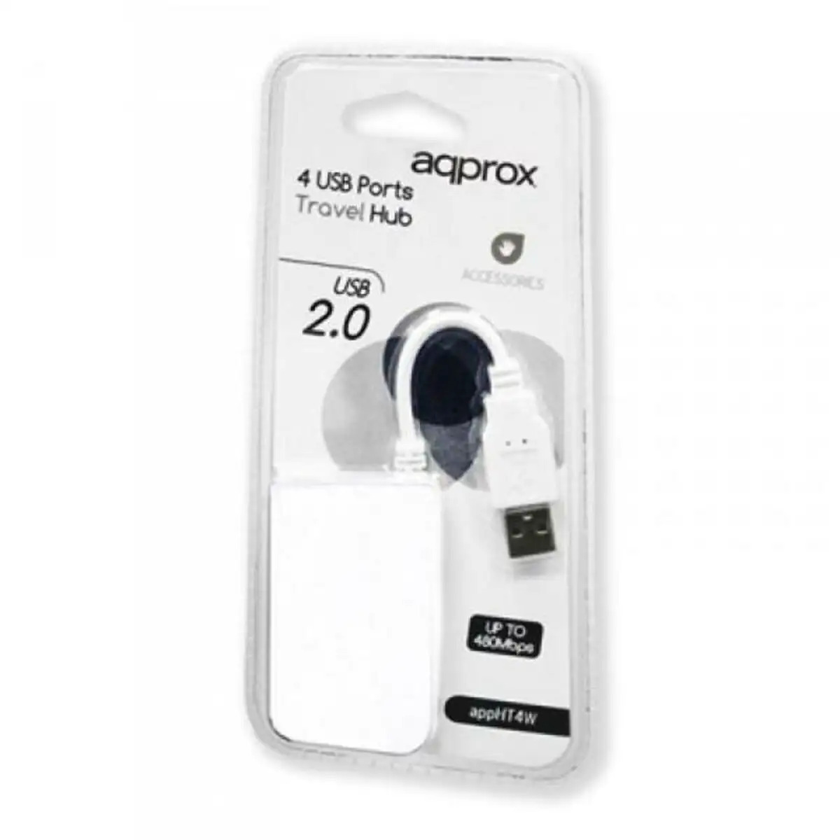 Hub usb 4 ports approx appht4w usb 2 0 blanc_3961. DIAYTAR SENEGAL - Votre Plateforme pour un Shopping Inspiré. Explorez nos offres variées et découvrez des articles qui stimulent votre créativité et embellissent votre vie.