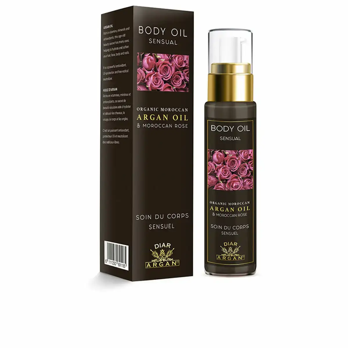 Huile corporelle rose argan 50 ml_4985. DIAYTAR SENEGAL - Votre Plateforme pour un Shopping Inspiré. Explorez nos offres variées et découvrez des articles qui stimulent votre créativité et embellissent votre vie.