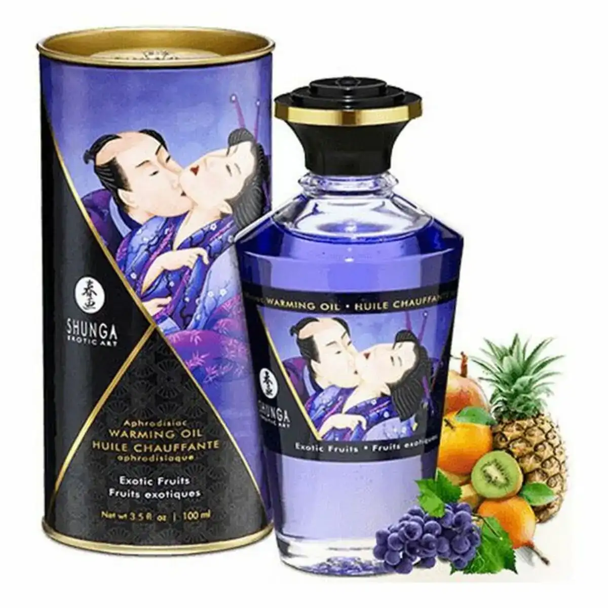 Huile de massage erotique shunga fruits exotiques 100 ml _3883. DIAYTAR SENEGAL - Votre Plateforme pour un Shopping Inspiré. Explorez nos offres variées et découvrez des articles qui stimulent votre créativité et embellissent votre vie.
